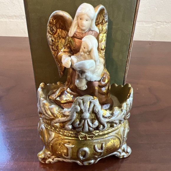 Set Of 3 NIB Vintage Cracker Barrel Season Of Glory Hinged Box Hope Joy Love - Picture 7 of 12